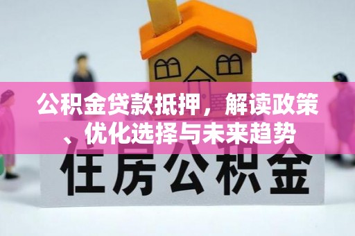 大武公积金贷款抵押，解读政策、优化选择与未来趋势