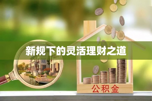 大武新规下的灵活理财之道