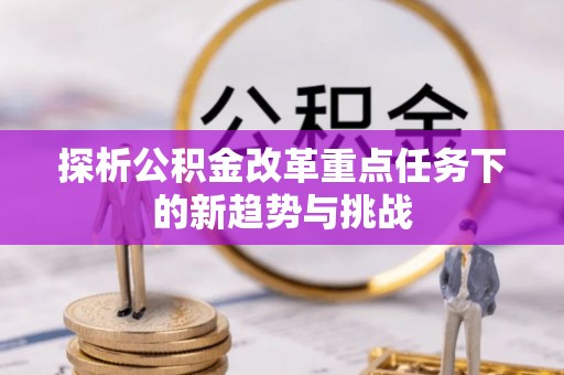 大武探析公积金改革重点任务下的新趋势与挑战