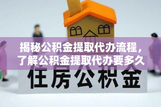 大武揭秘公积金提取代办流程，了解公积金提取代办要多久的关键因素