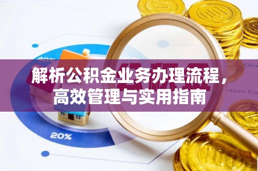 大武解析公积金业务办理流程，高效管理与实用指南