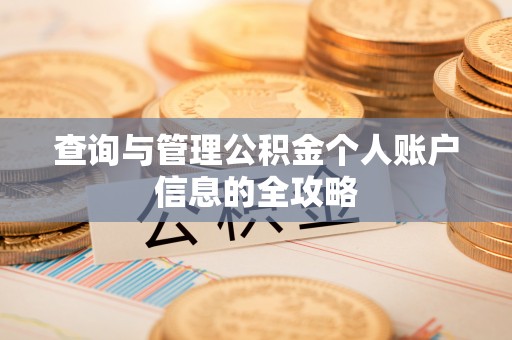 大武查询与管理公积金个人账户信息的全攻略