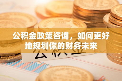 大武公积金政策咨询，如何更好地规划你的财务未来