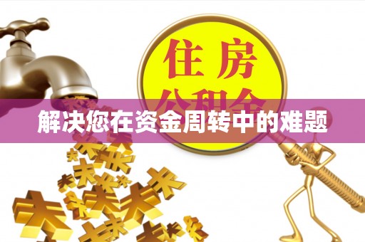 大武解决您在资金周转中的难题
