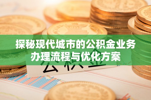 大武探秘现代城市的公积金业务办理流程与优化方案