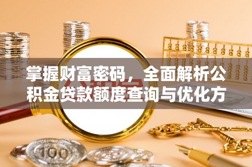大武掌握财富密码，全面解析公积金贷款额度查询与优化方案