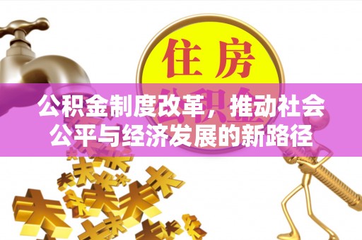 大武公积金制度改革，推动社会公平与经济发展的新路径