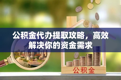 大武公积金代办提取攻略，高效解决你的资金需求