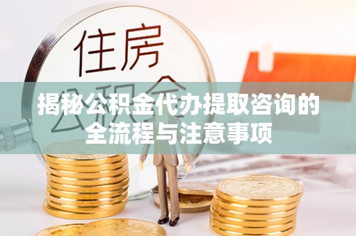 大武揭秘公积金代办提取咨询的全流程与注意事项