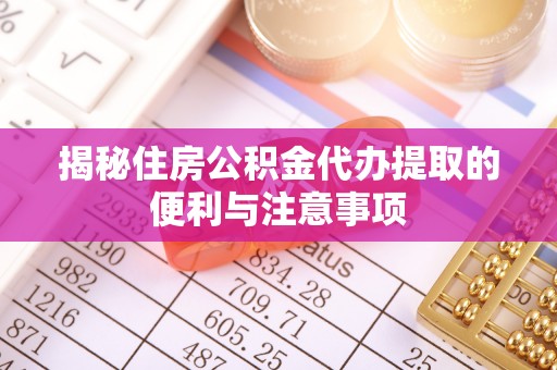 大武揭秘住房公积金代办提取的便利与注意事项